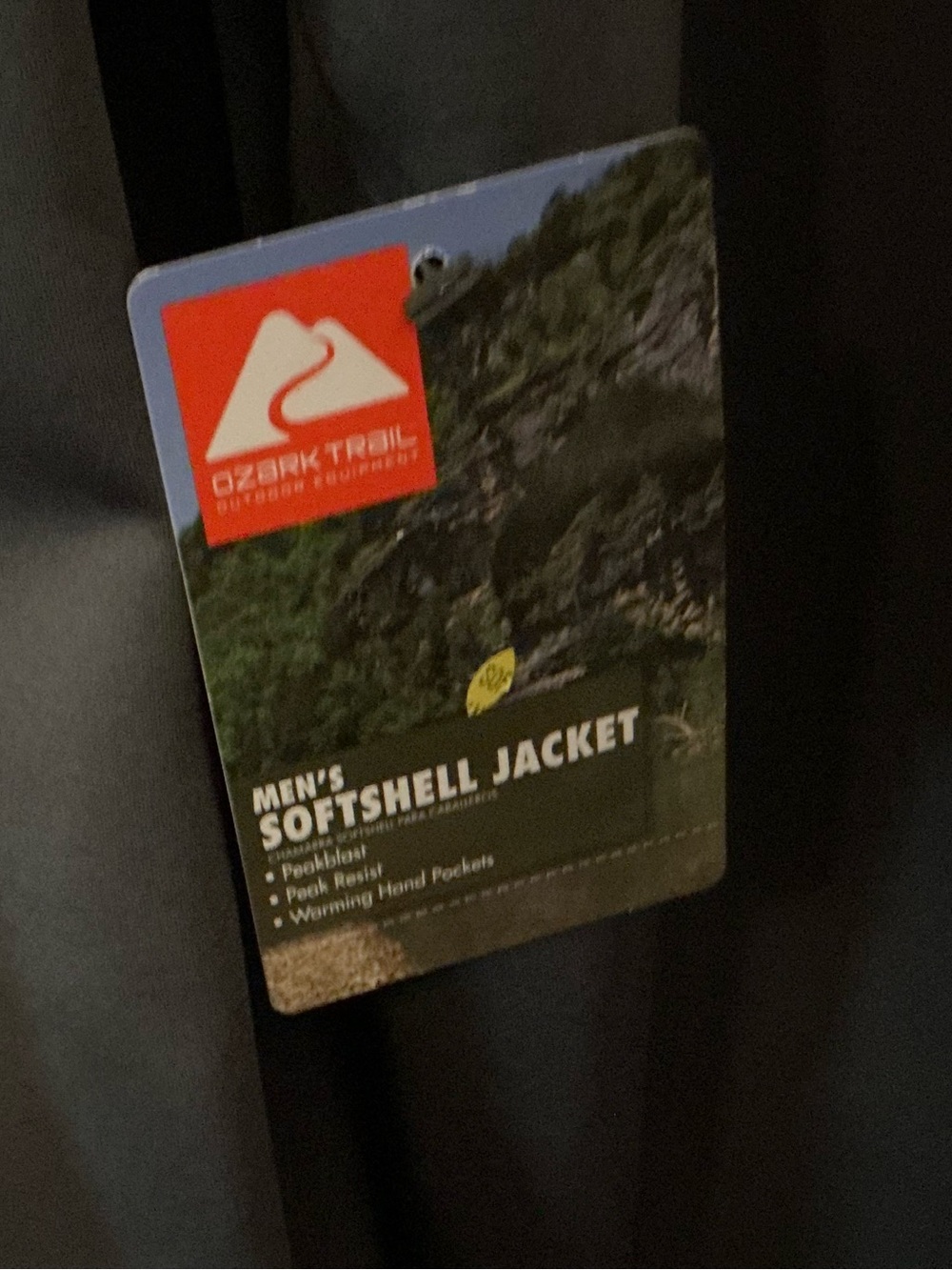 Ozark Trail dark gray Fleece Jacket with Orange Logo Tag - Picture 6 of 6